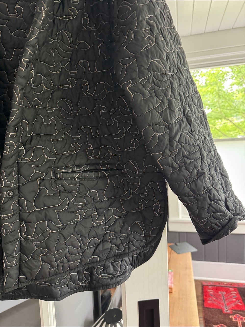 Universal Black Quilted Puffer Jacket - Picture 4 of 4